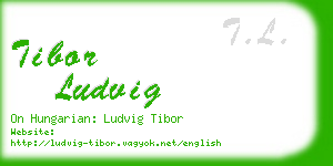 tibor ludvig business card